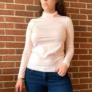 J. Crew Pastel Pink Turtleneck